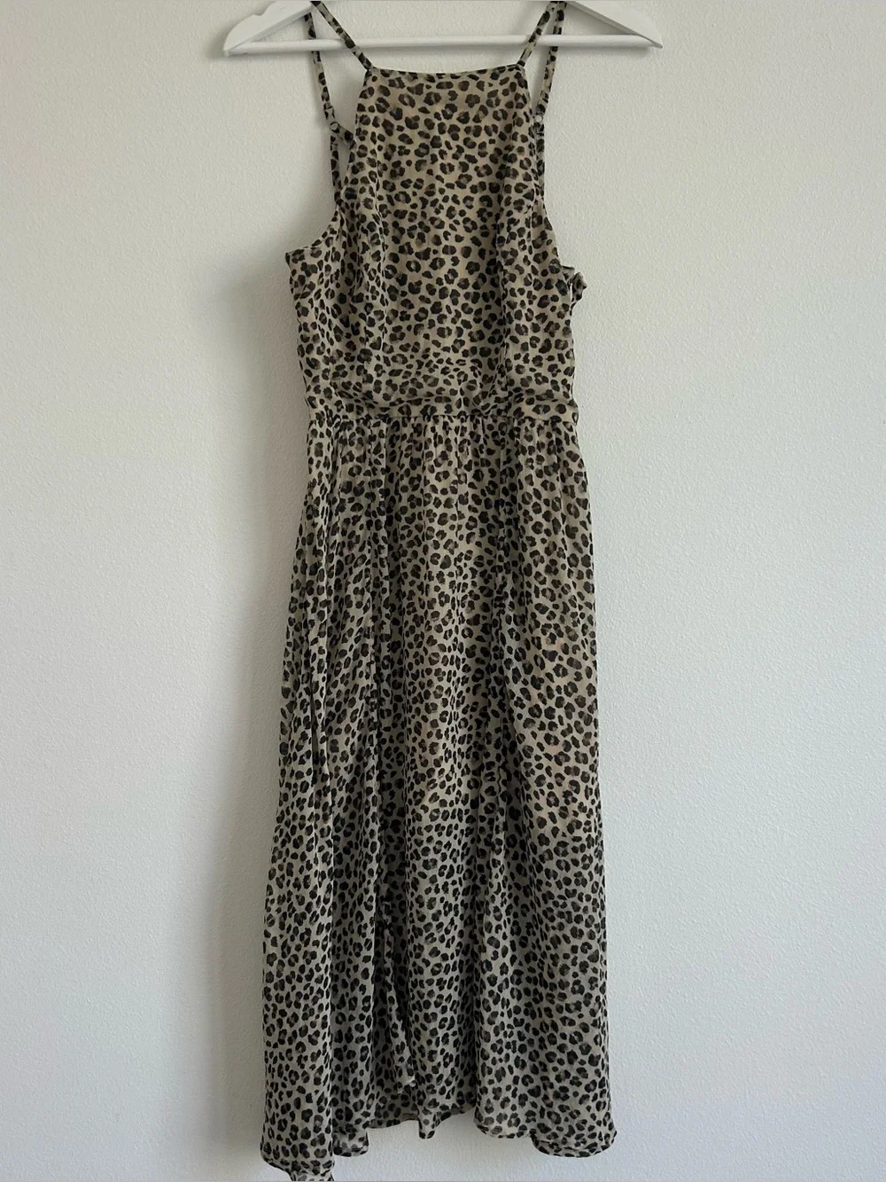 Abercrombie & Fitch Leopard Print Sleeveless Midi Dress - Small